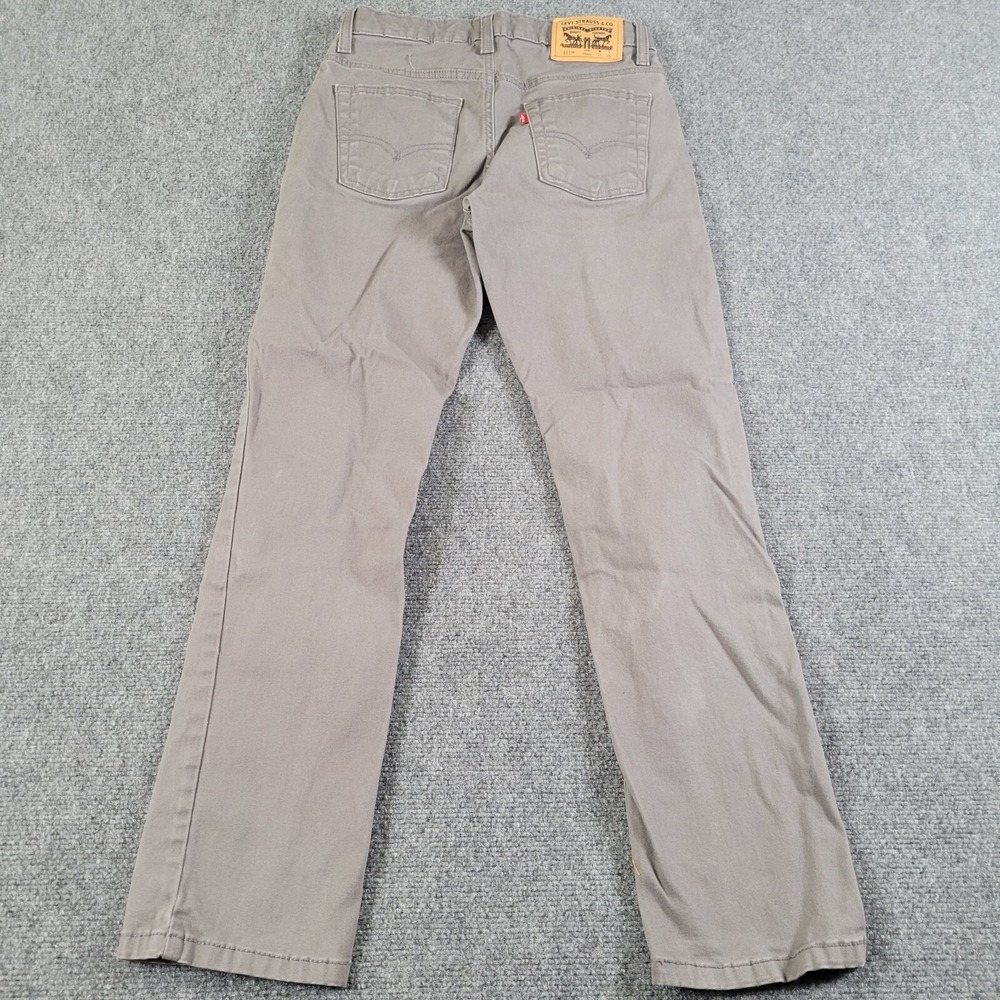 Levis 511 Jeans Boy's (14 Reg 27x29 Label) Straight Leg Slim Gray - Picture 2 of 8